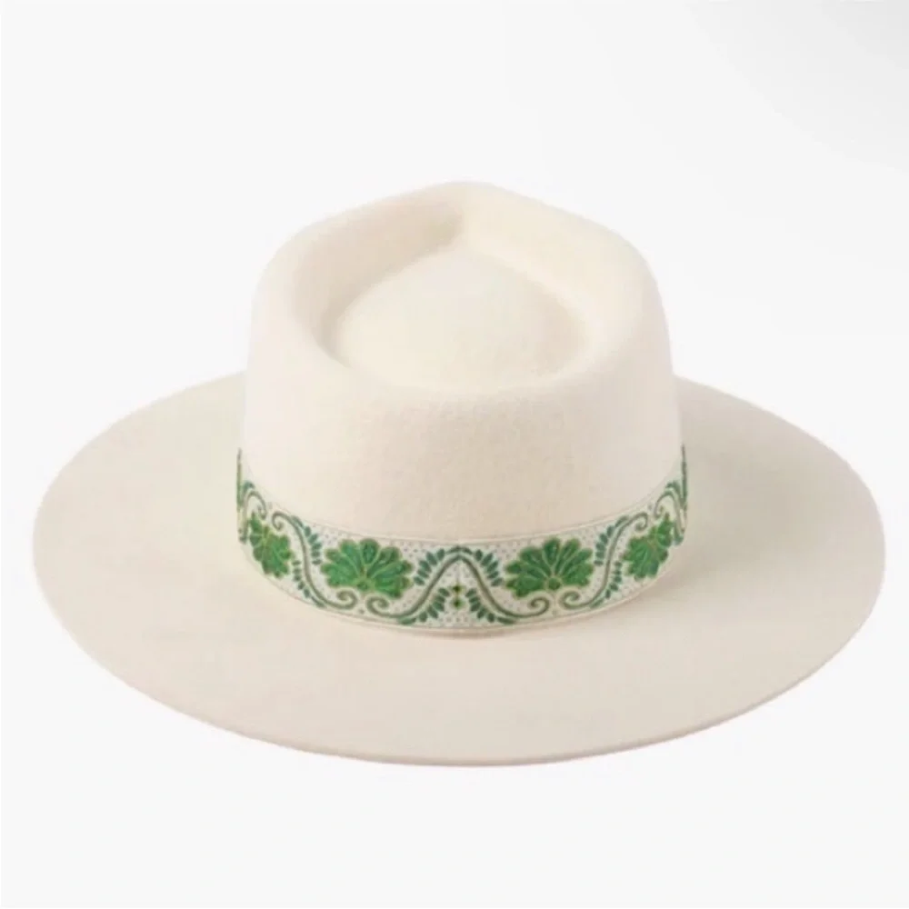 Lack Of Color Ivy Beverly Fedora Hat In White. NWT! Sz S (55cm) & M (57cm) - Picture 8 of 16